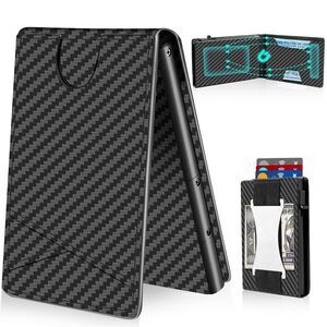 7649 Wallet with Money Clip Slim Minimalist Metal RFID Blocking Wallets
